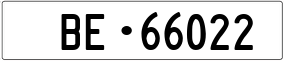 Truck License Plate